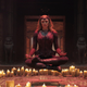 Scarlet Witch Levitating.